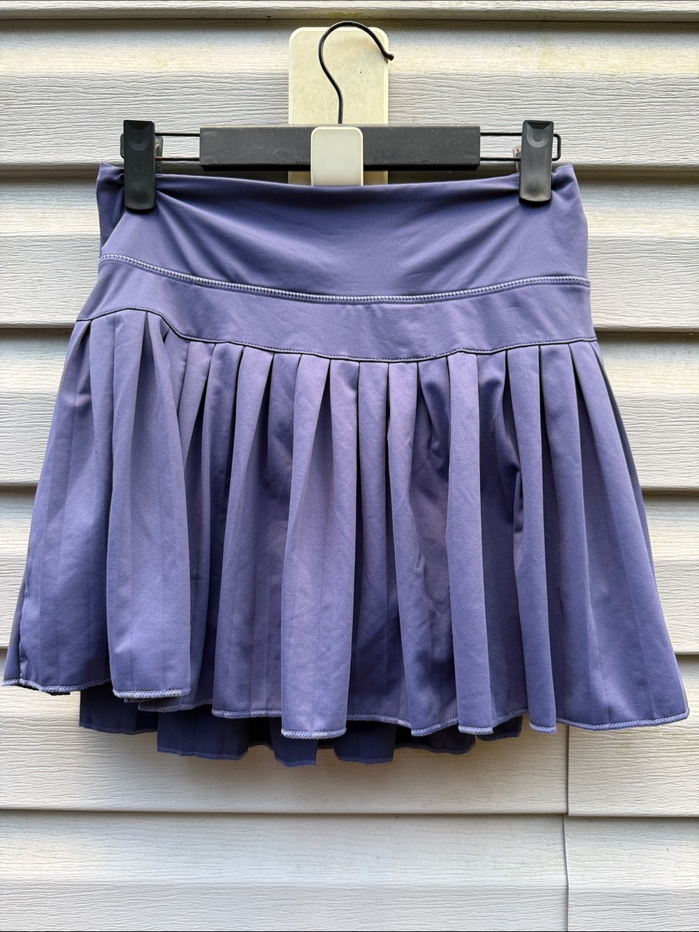 Goldhinge | Pleated Tennis Circle Skirt Skort Blue Gray